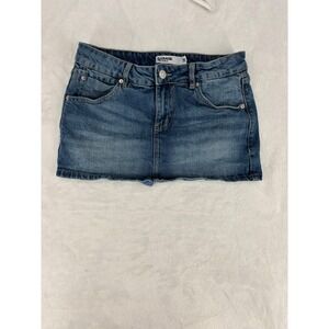 Garage Denim Mini Skort - Blue